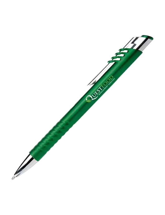 Schirhart Green Pen - Black Ink w/Quest Food Logo