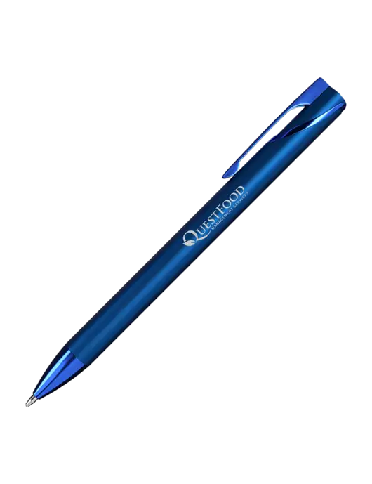 Navy HyperNova Ballpoint Pen - Black Ink w/Quest Food Logo