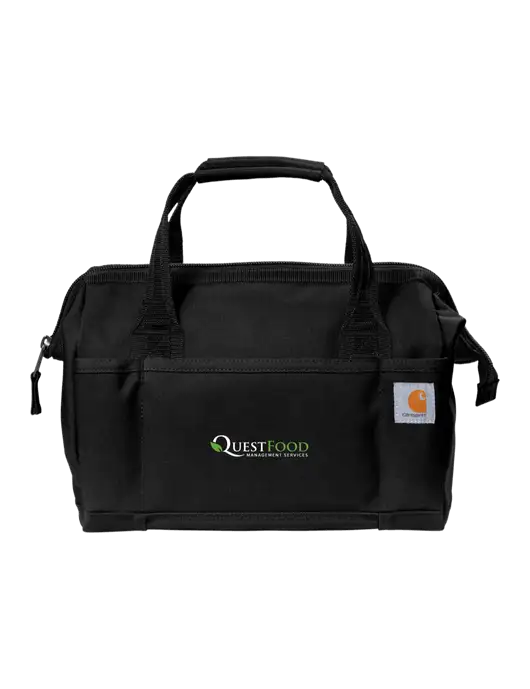 Carhartt Foundry Series 14” Black Tool Bag w/Quest Food Logo