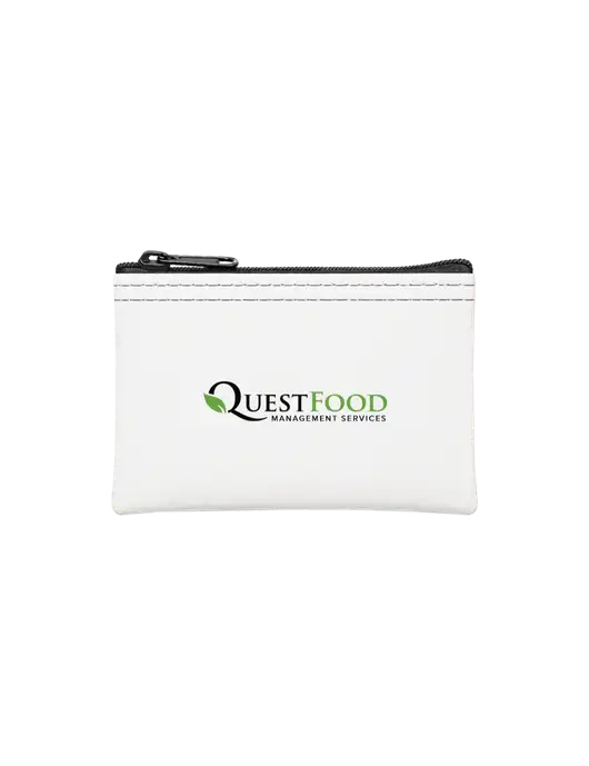 White Coin Bag w/Quest Food Logo